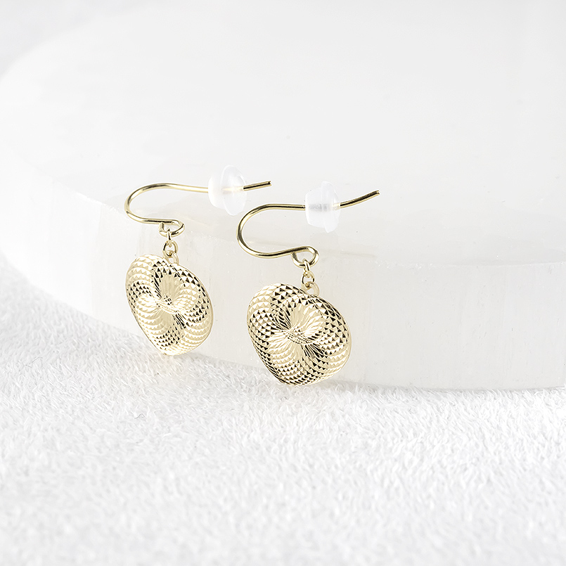 K18 18金 18k フックピアス イエローゴールドペア♡② tomatosarada （2個ペア）k18ピアス イエローゴールドピアス