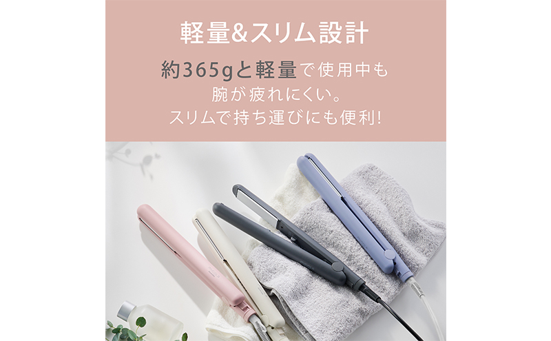 新品未使用！業務用ヘアアイロン　トルマリンコーティング　shine ピンク Amazon | サロニア セラミックカールヘアアイロン マイ