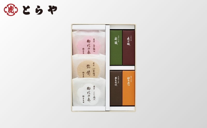 【京都府南丹市】羊羹・最中詰合せ 1号 虎屋 ようかん 羊羹 最中 もなか 和菓子