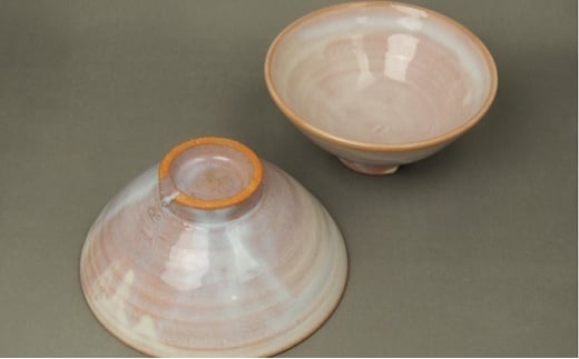 山口県萩市のふるさと納税 萩焼　萩紫夫婦飯碗　｜HG000618