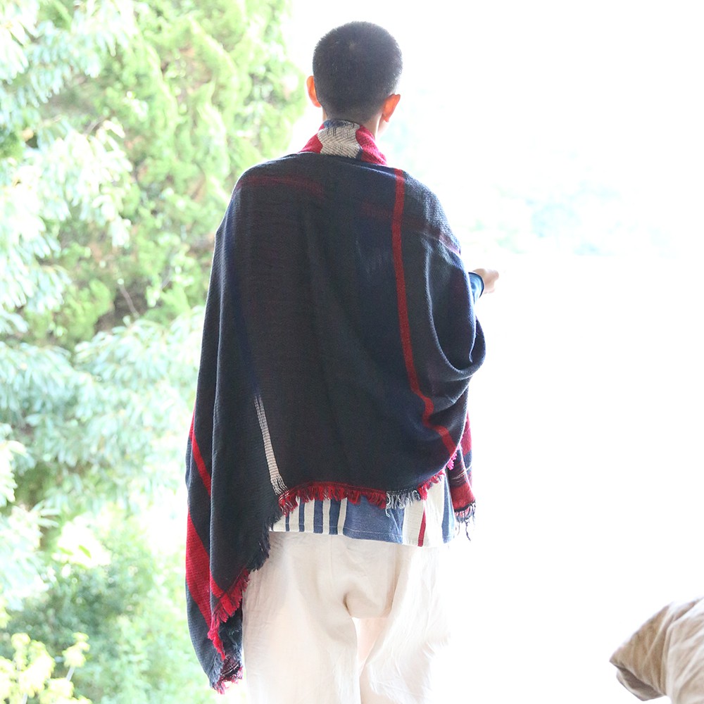 tamaki niime・イッテンモノ】wool roots shawl BIG ～まず一枚、秋冬