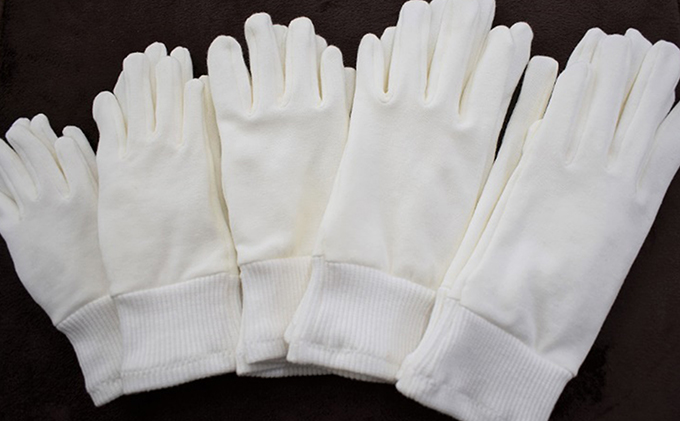 香川県東かがわ市のふるさと納税 お子様の肌に優しいコットン綿手袋（3双）