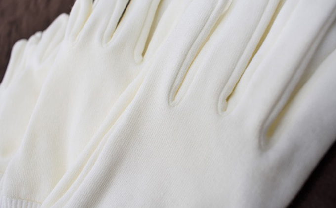 香川県東かがわ市のふるさと納税 お子様の肌に優しいコットン綿手袋（3双）
