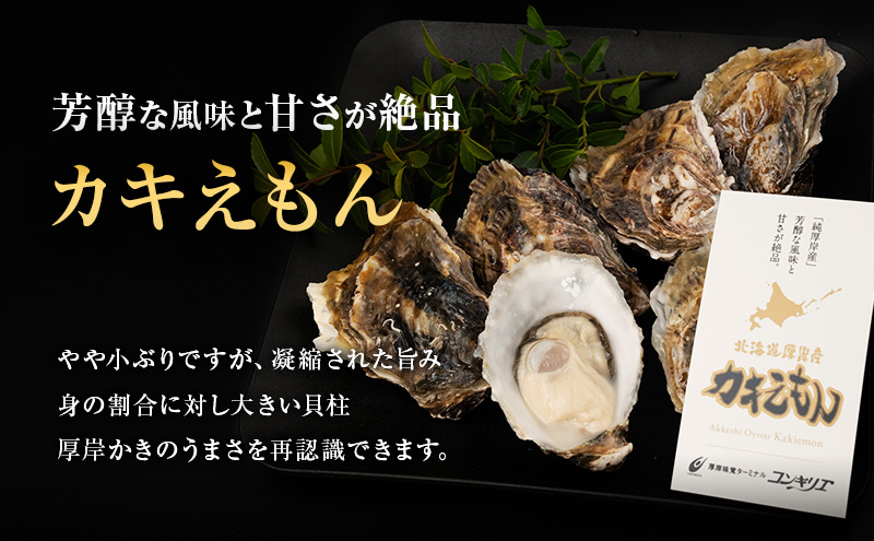 北海道厚岸町のふるさと納税 先行予約 厚岸産 『 マルえもん 』『 カキえもん 』『 弁天かき 』3種 食べ比べ セット  北海道 牡蠣 カキ かき 生食 生食用 生牡蠣