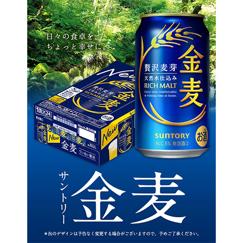 熊本県御船町のふるさと納税 “九州熊本産” 金麦 350ml×24本 ×2ケース  《30日以内に出荷予定(土日祝除く)》 金麦 350 阿蘇の天然水100％仕込 ビール ギフト お酒 アルコール 熊本県御船町