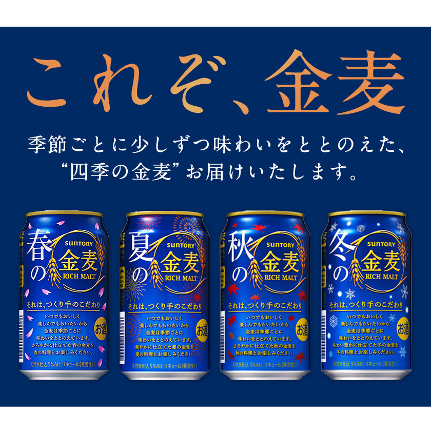 熊本県御船町のふるさと納税 “九州熊本産” 金麦 350ml×24本 ×2ケース  《30日以内に出荷予定(土日祝除く)》 金麦 350 阿蘇の天然水100％仕込 ビール ギフト お酒 アルコール 熊本県御船町