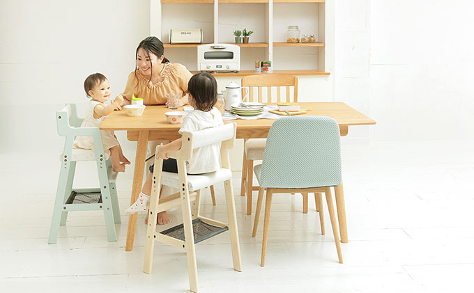 兵庫県加西市のふるさと納税 Kids High Chair -comet- （シアングレー） キッズ 入学祝 子供用 子ども用 新生活 インテリア おしゃれ かわいい 椅子 いす チェア 木製