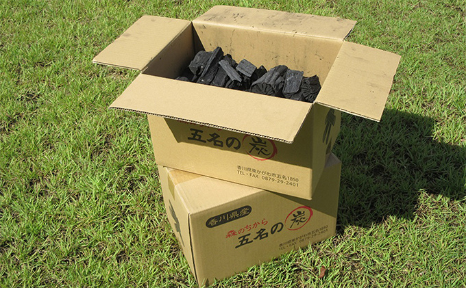 森のちから 五名の炭（黒炭 ウバメガシ）12kg（6kg×2箱）(配送不可:北海道・沖縄県・離島地域) 香川県東かがわ市 セゾンのふるさと納税