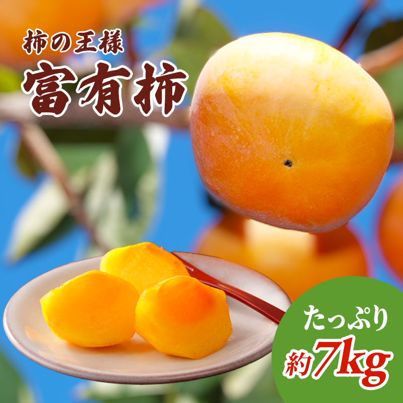 香川県綾川町のふるさと納税 柿の王様 富有柿 たっぷり7kg