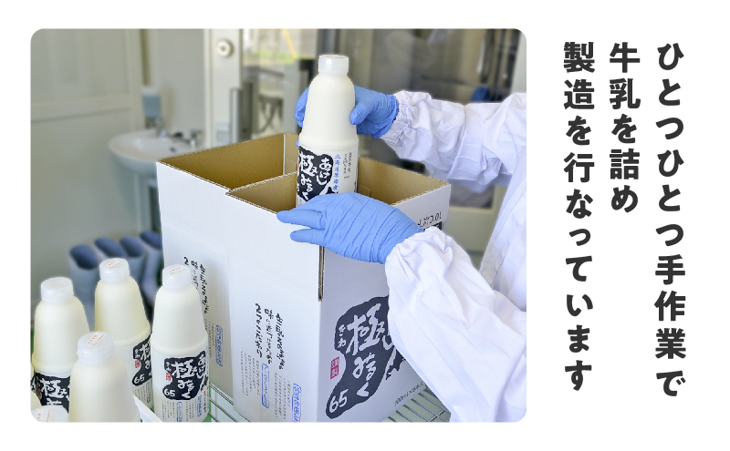 北海道厚岸町のふるさと納税 北海道 厚岸産 牛乳 あっけし極みるく65 200ml×15本セット (200ml×15本,合計3L) 乳 ミルク