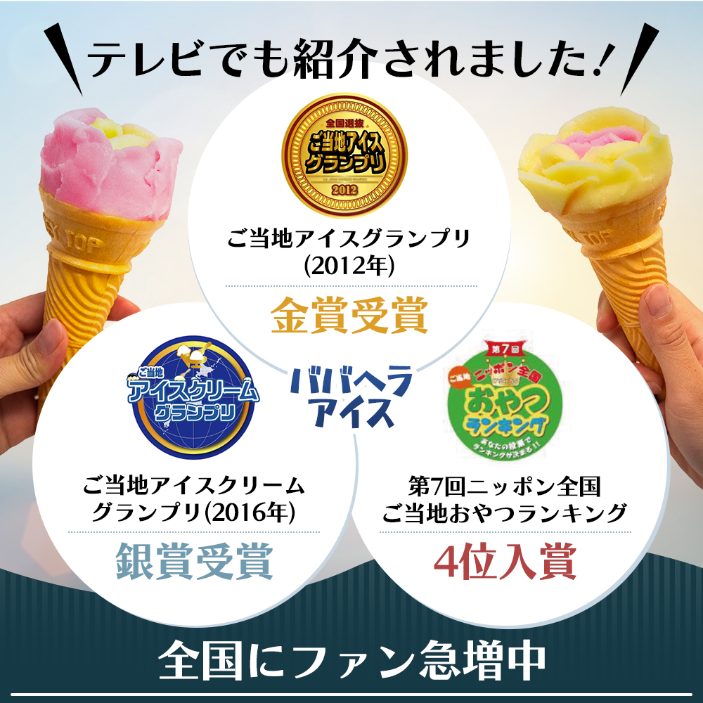 秋田県男鹿市のふるさと納税 ババヘラアイスキャンデー&ババヘラアイスカップセット