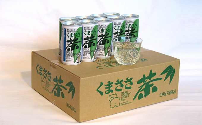 北海道南富良野町のふるさと納税 くまささ茶【スチール缶】190g×30本