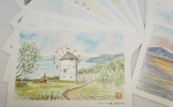 小豆島のふるさと絵葉書12枚セット / 香川県土庄町 | セゾンのふるさと納税