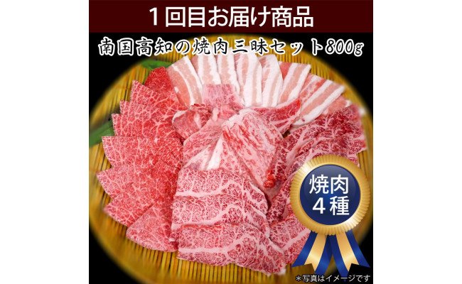 高知県芸西村のふるさと納税 定期便 肉 お楽しみ 南国土佐のお肉満腹３ヶ月コース