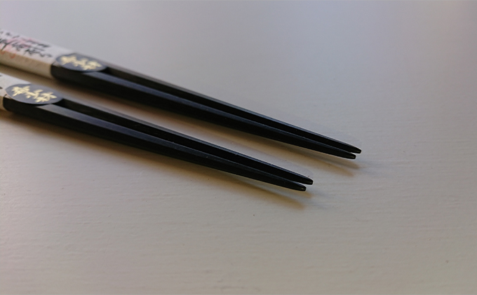 箸 江戸木箸 伝統工芸 極上七角縞黒檀 夫婦箸 桐箱入り 大黒屋 ギフト