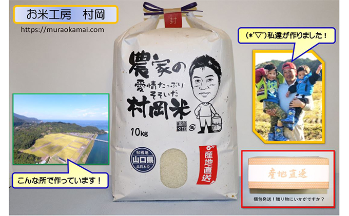 令和6年萩産 村岡米「コシヒカリ」 精米10kg / 山口県萩市 | セゾンのふるさと納税