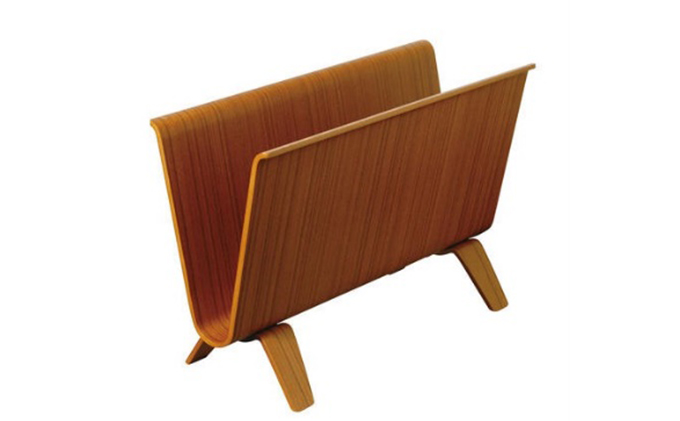 【静岡県藤枝市】サイトーウッド MAGAZINE RACK チークグレイン(No.22-6T)