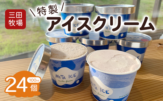 北海道共和町のふるさと納税 三田牧場　特製アイス20個＋おまけ4個セット