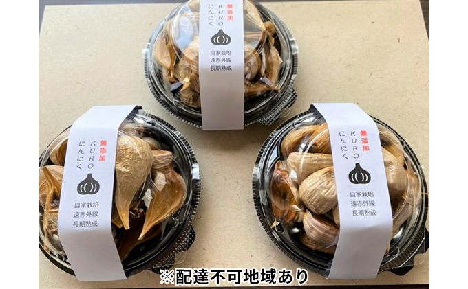 香川県東かがわ市のふるさと納税 無添加！ふじもとファームの熟成黒にんにく（100g×3p）