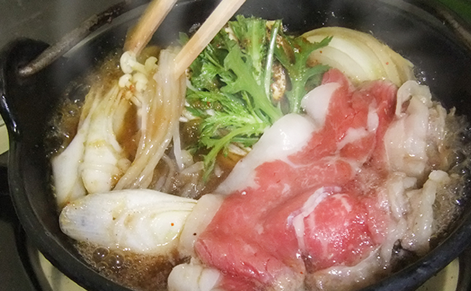 北海道木古内町のふるさと納税 はこだて和牛（牛鍋）と久上の5種の焼肉バラエティセット