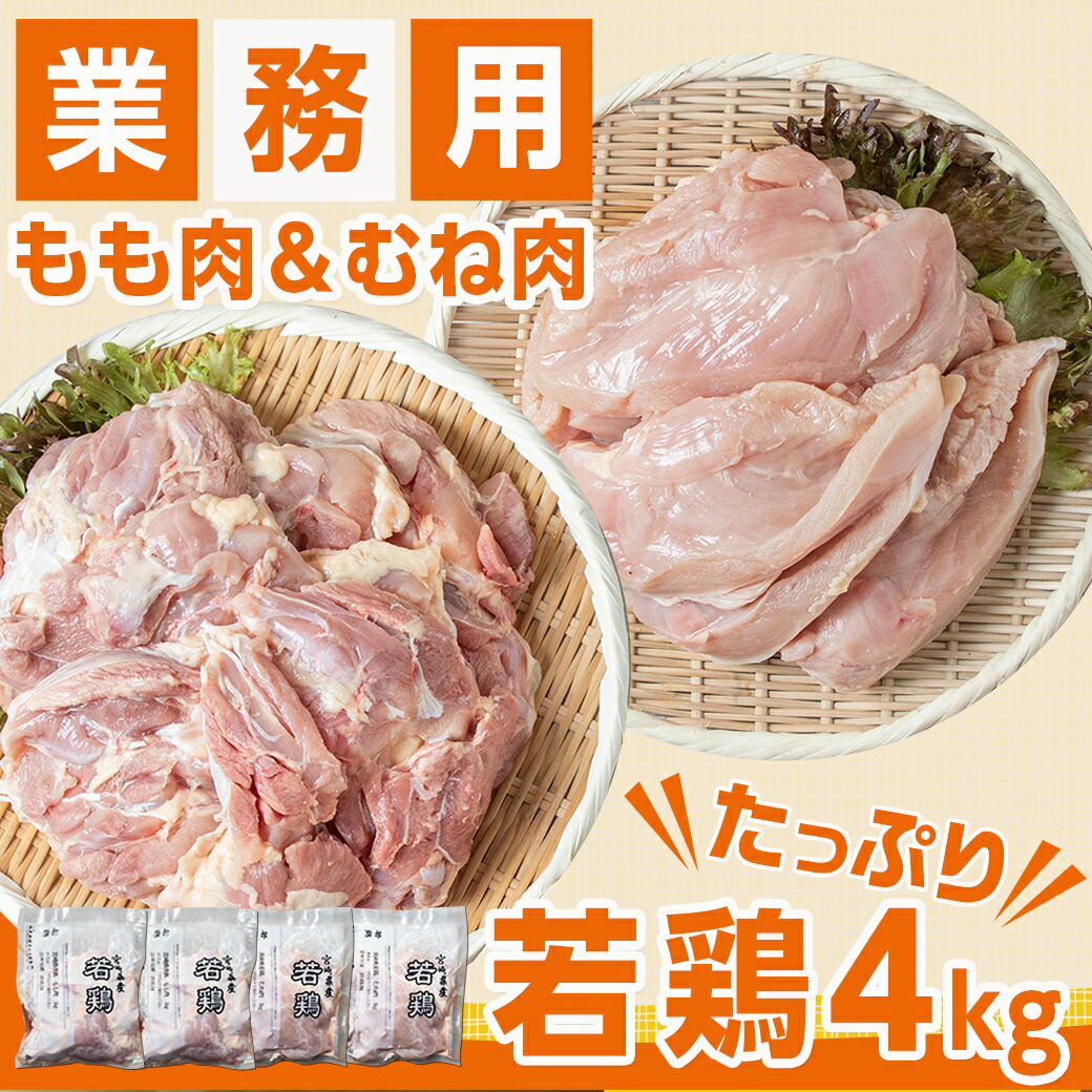 業務用】宮崎県産若鶏4kgセット_AA-G303 / 宮崎県都城市 | セゾンのふるさと納税