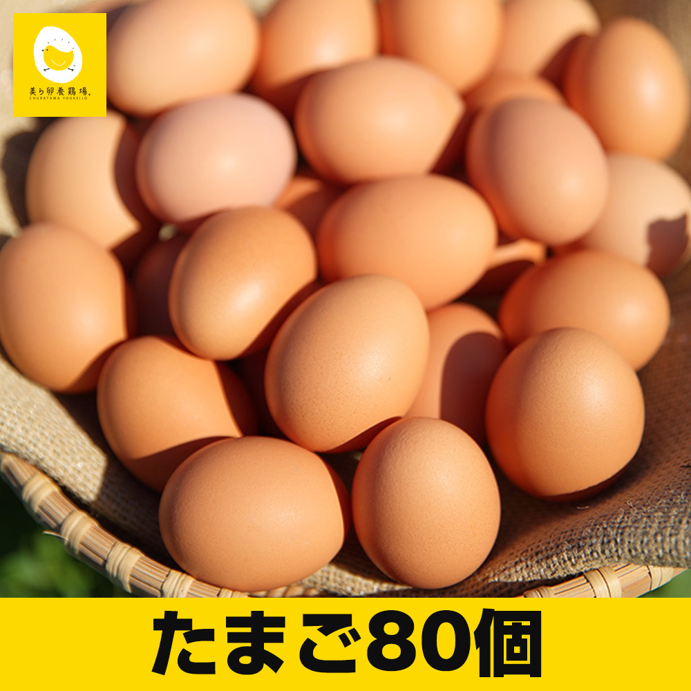 沖縄県南風原町　卵の黄身が掴めるほどの新鮮さ　美ら卵養鶏場の卵【80個入り】　セゾンのふるさと納税