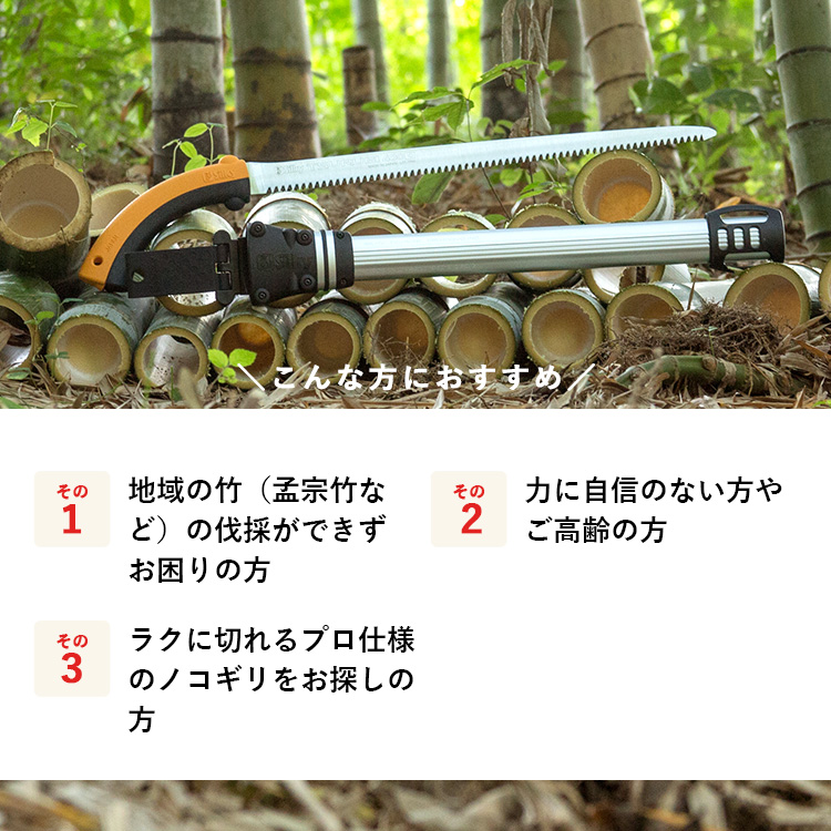900-54 堅い孟宗竹の伐採に シルキー鞘入鋸セットB 雑貨 日用品