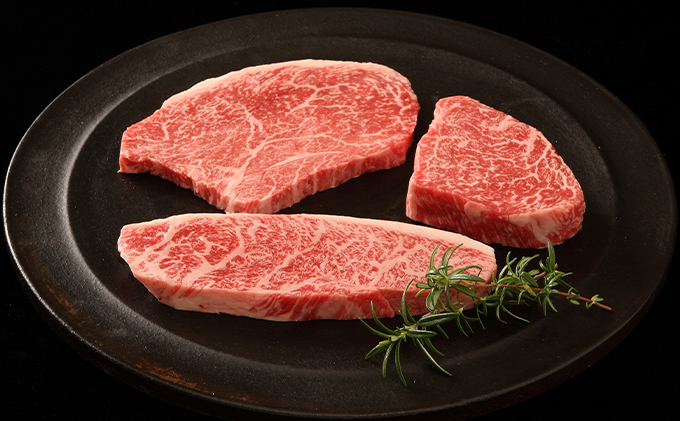 兵庫県加西市のふるさと納税 神戸牛 ステーキ食べ比べBセット 計5枚（850g）ロースステーキ200g×2枚 モモ赤身ランプステーキ150g×3枚