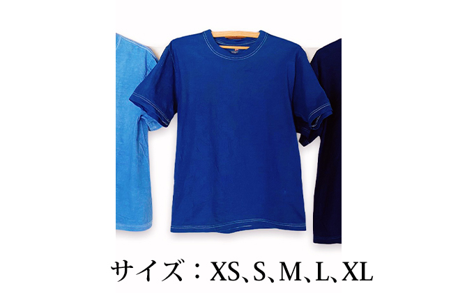ふるさと納税 藍染めTシャツ（薄藍） XLサイズ 北海道伊達市 - 2