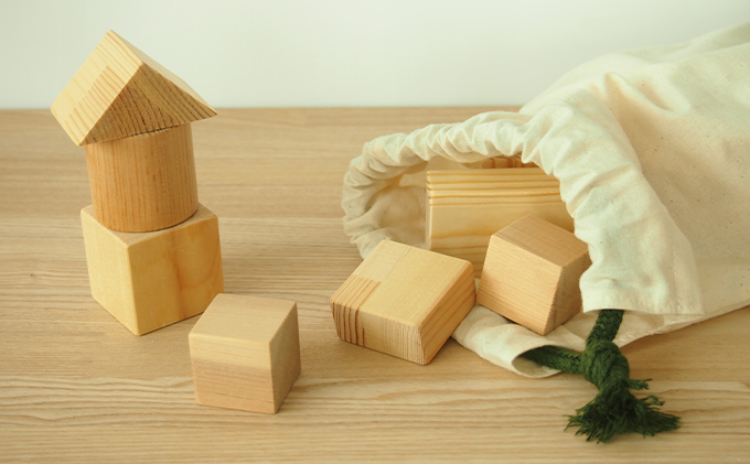 北海道赤平市のふるさと納税 積み木 木製 おもちゃ いろいろ つみき 25～30個 日本製