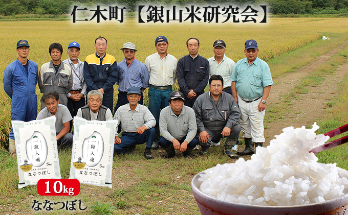 北海道仁木町のふるさと納税 銀山米研究会のお米＜ななつぼし＞10kg