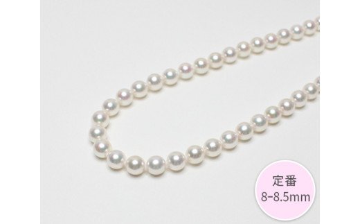 定番8～8.5ミリ アコヤ真珠 ネックレス／真珠 南伊勢町 パールハヤシ  