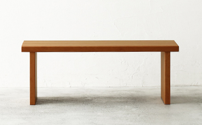 【静岡県藤枝市】【秋山木工】ベンチ ブラックチェリー材 W110 D40