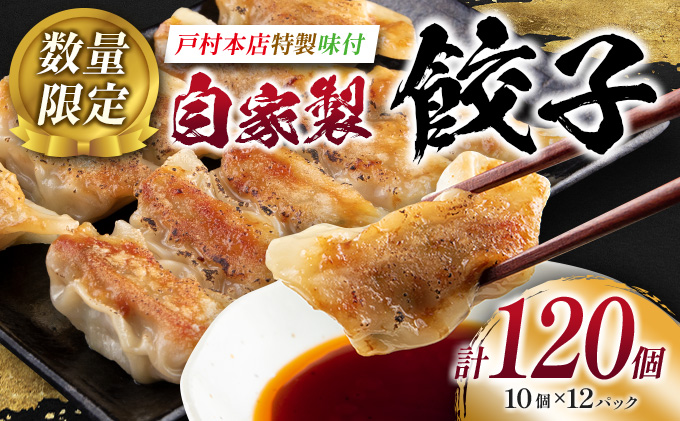 数量限定 自家製餃子 10個×12パック 計120個 惣菜 加工品 国産 おかず 食品 お肉 ぎょうざ 送料無料_BC67-23|株式会社南郷包装