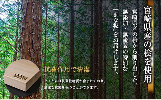 宮崎県日南市のふるさと納税 J1-191 桧(ヒノキ)のまな板(60cm)