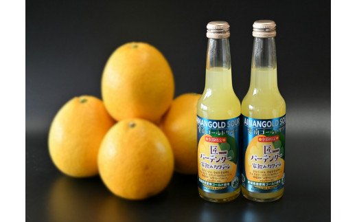 【愛媛県愛南町】匠バーテンダー家飲みカクテル「愛南ゴールドサワー250ml×5本」