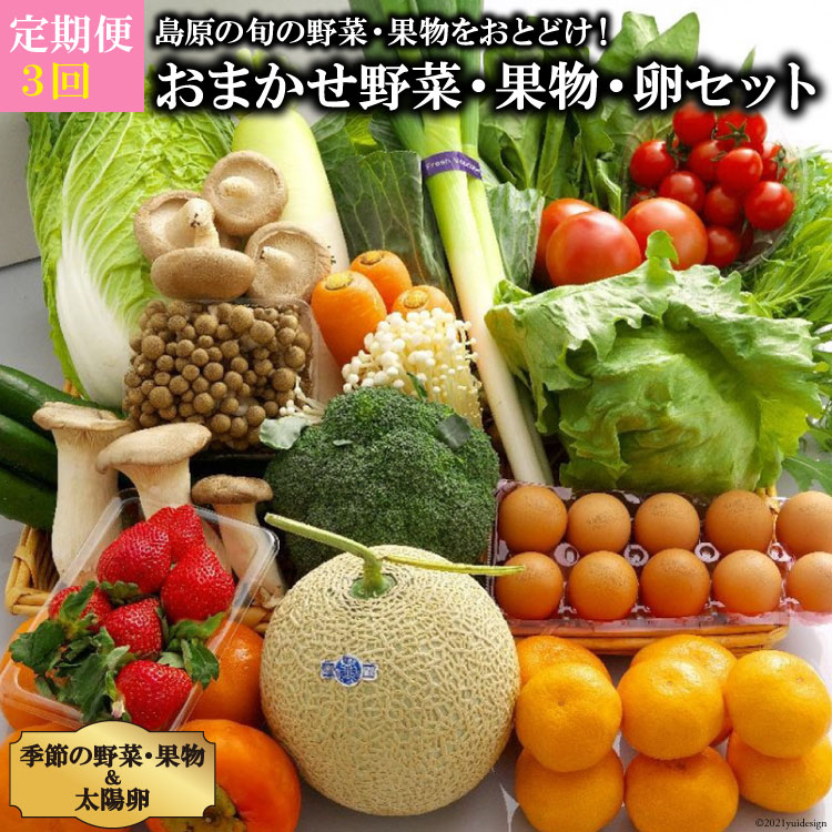 AF057【定期便】【3回】島原の旬の野菜