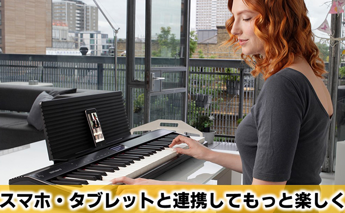 電子ピアノ GO:PIANO 61鍵盤 Roland 電子 ピアノ デジタルピアノ 電子キーボード 軽量 コンパクト ポータブル キーボード 61鍵  ヘッドホン 対応 Bluetooth ピアノに近い 楽器 初心者 音楽 ローランド roland 静岡県浜松市 浜松 【配送不可：離島】|ローランド  ...