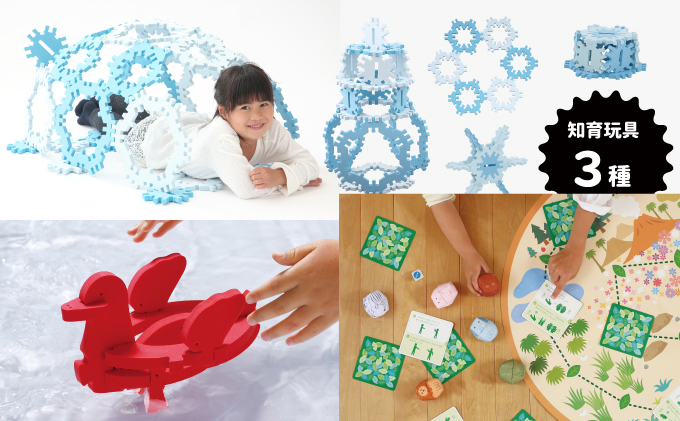 静岡県浜松市のふるさと納税 家族で遊べる知育玩具３種(雪・あひる)