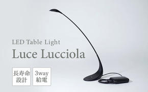 LED ライト Luce Lucciola 蛍の灯り ブラック 黒 日用品 インテリア テーブルライト LEDライト ランタン USB 作業灯 読書灯 枕元 ルームランプ 照明 明るい 