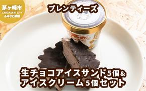 湘南茅ヶ崎の人気店 プレンティーズの生チョコアイスサンド＆アイスクリーム お菓子 スイーツ ひんやり デザート 夏 おしゃれ かわいい 夏ギフト 贈り物 