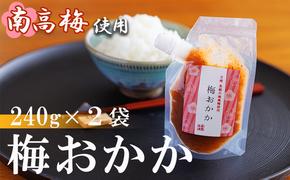 南高梅 梅おかか 240g×2袋 [春夏秋冬いっつもや 宮崎県 美郷町 31ab0102] ねり梅 和え物 簡単調理 便利 あっさり さっぱり 国産 セット 詰め合わせ 宮崎県産 常温 送料無料 贈答品 父の日 母の日 プレゼント ギフト 調味料 料理 調理 おかず 薬味 そうめん 素麺 フライ 揚げ 炒め 煮込み 普段使い 便利