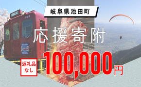 【岐阜県池田町】寄附のみの応援受付 (返礼品はございません)100,000円