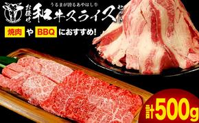 沖縄県産黒毛和牛【あやはし牛】お任せスライスセット500g