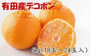 【お味濃厚】紀州有田産のデコポン約5kg（18玉～24玉入り・青秀以上） ※2025年1月中旬～3月中旬頃に順次発送予定