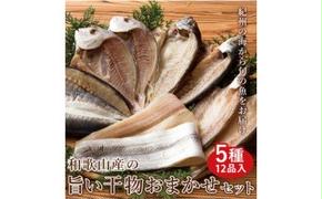 ZB6083n_和歌山産 干物詰め合わせセット 5種12品入り【無添加・無着色】