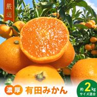 AB7012n_【先行予約】厳選！ 濃厚 有田みかん 2kg (サイズ混合)