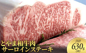 とやま和牛肉 サーロイン ステーキ 合計630g 3枚 牛肉 和牛 肉 お肉 牛