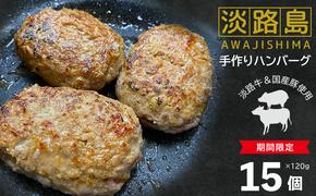 【期間限定】淡路島手作りハンバーグ１５個　　[ハンバーグ 合挽ミンチ 国産 牛肉 豚肉 ハンバーグ ハンバーグ ハンバーグ ハンバーグ ハンバーグ ハンバーグ ハンバーグ ハンバーグ ハンバーグ ハンバーグ ハンバーグ ハンバーグ ハンバーグ ハンバーグ ハンバーグ ハンバーグ]