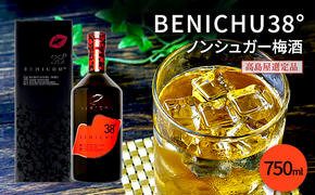 梅酒 高島屋選定品 BENICHU38° 750ml お酒 リキュール 高島屋 うめしゅ 酒 アルコール 紅映梅 無糖 梅 うめ ウメ 福井県 福井